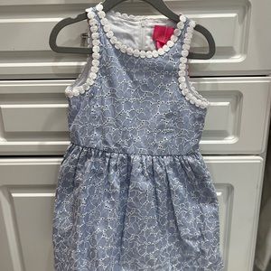 Kids Blue and white crochet Lilly Pulitzer. Size 4